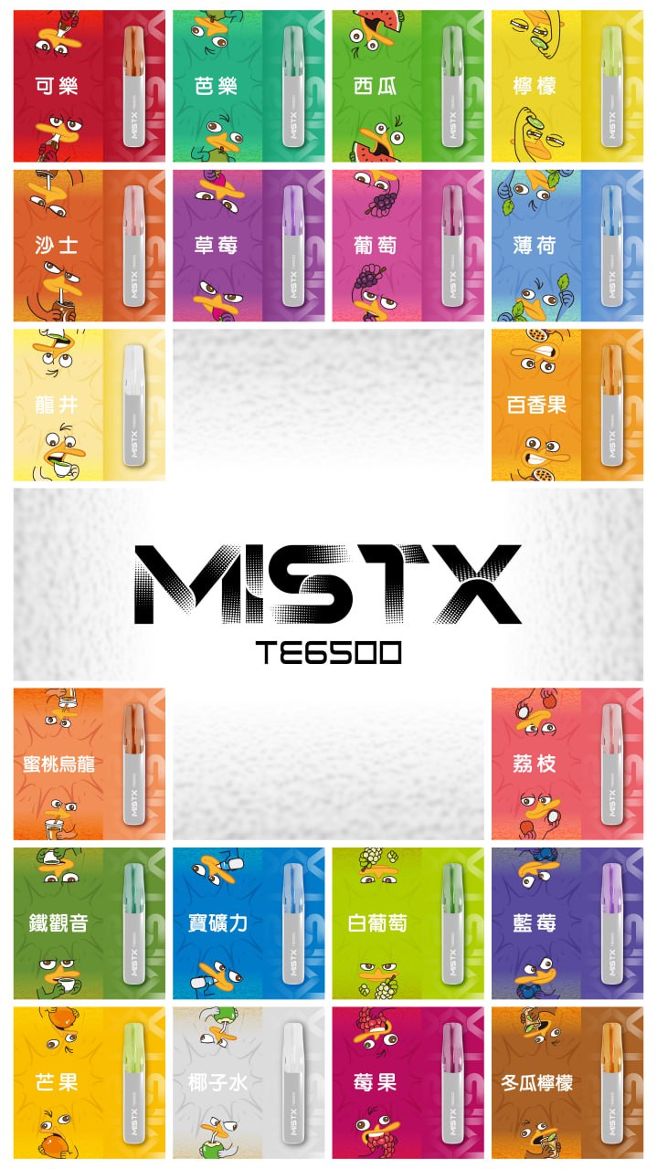 mistx te鴨嘴獸【拋棄式6500口】陶瓷芯升級 超長續航